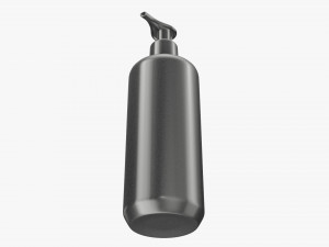 Plastic shampoo bottle with dosator type 2 3D मॉडल
