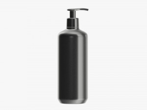 Plastic shampoo bottle with dosator type 2 3D मॉडल