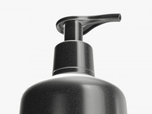 Plastic shampoo bottle with dosator type 2 3D मॉडल