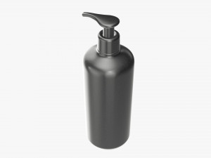 Plastic shampoo bottle with dosator type 2 3D मॉडल