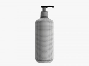 Plastic shampoo bottle with dosator type 2 3D मॉडल