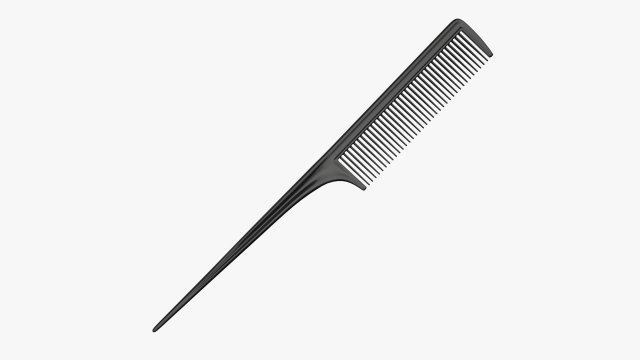 Rat tail hair comb Modelo 3D .c4d .max .obj .3ds .fbx .stl .blend 