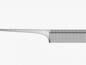 Rat tail hair comb Modelo 3D