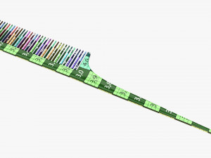 Rat tail hair comb Modelo 3D