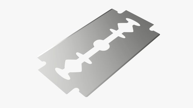 Razor blade Modelo 3D .c4d .max .obj .3ds .fbx .stl .blend 