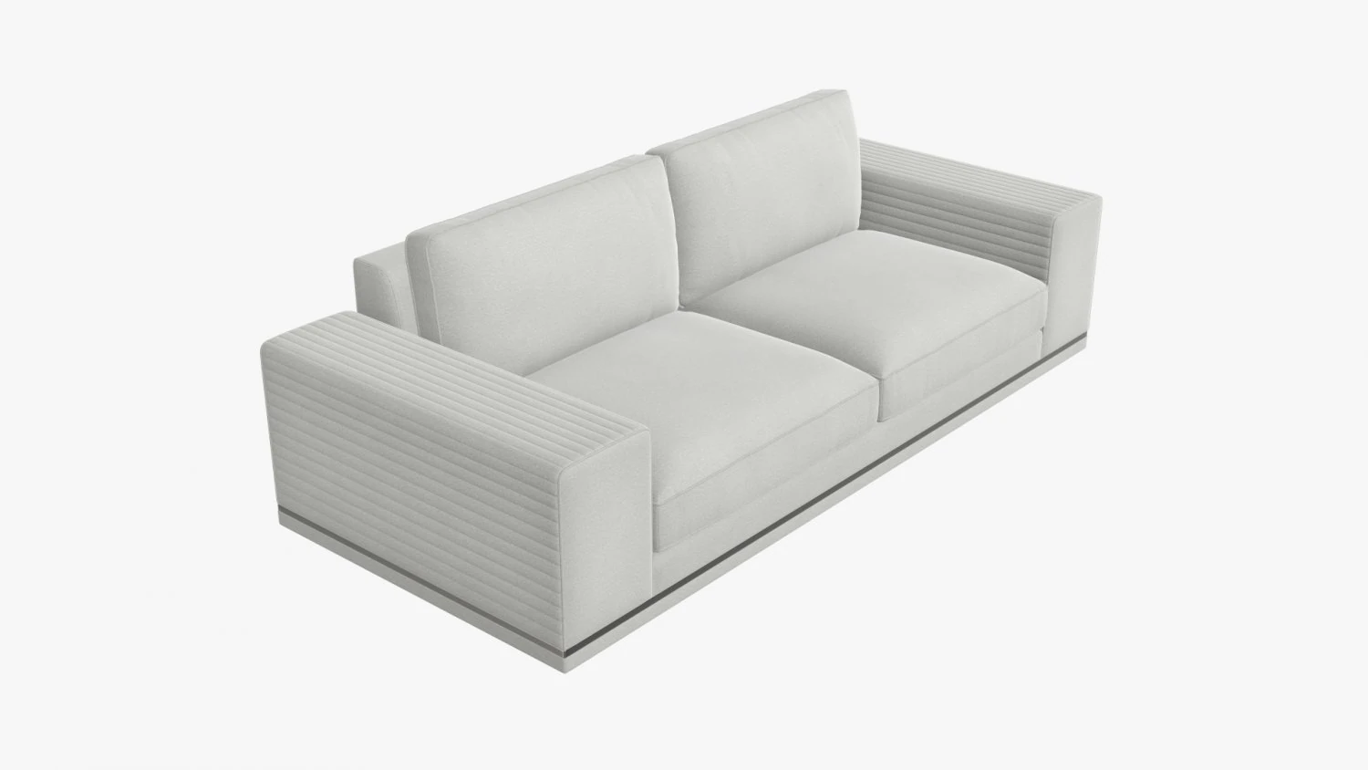 Sofa modern two seat 3D Model .c4d .max .obj .3ds .fbx .stl .blend