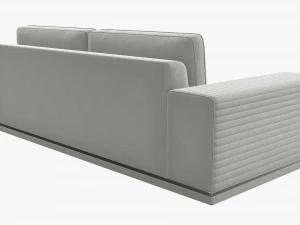 Sofa modern two seat 3D Model