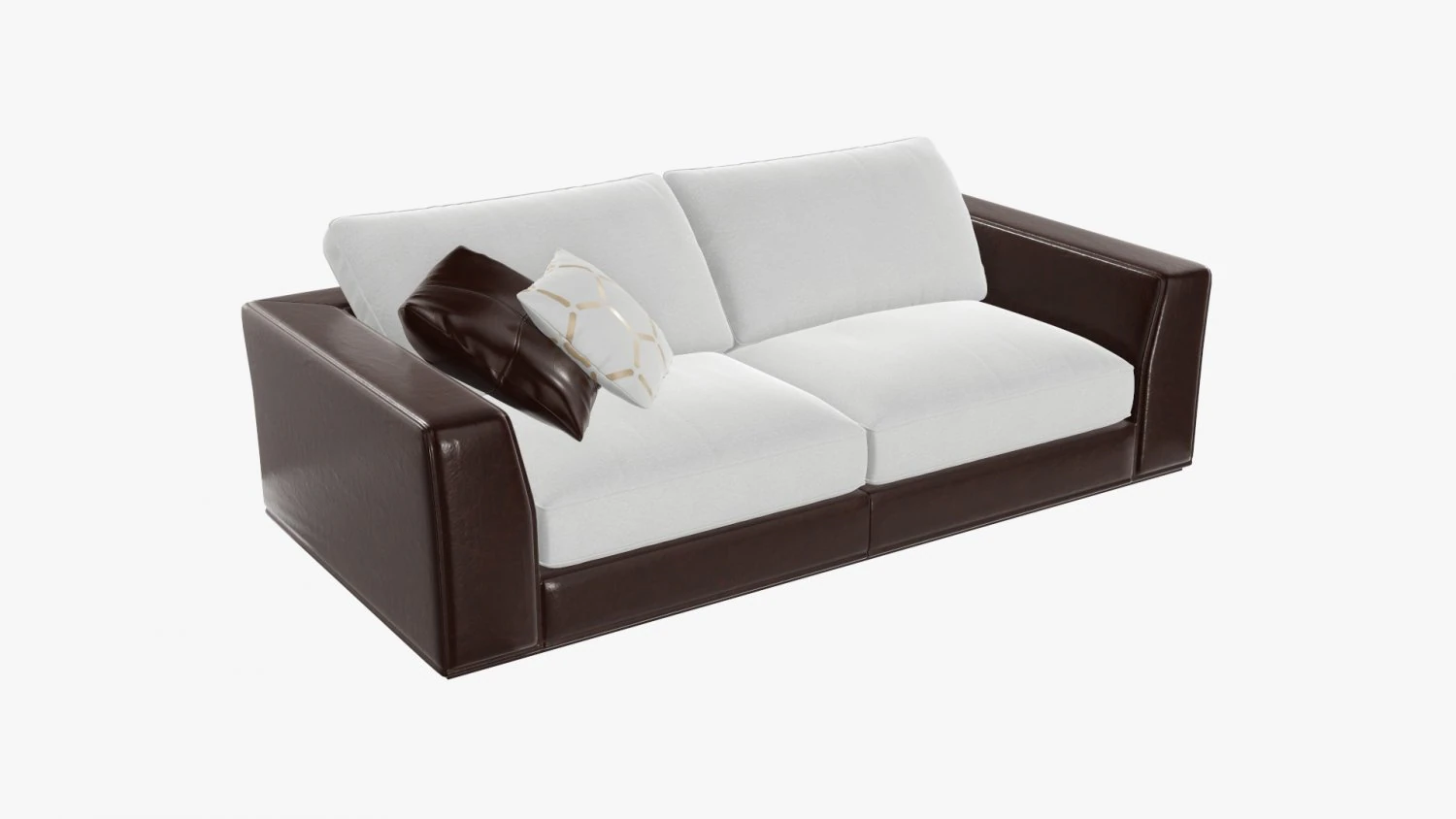 Sofa two seat 3D Model .c4d .max .obj .3ds .fbx .stl .blend 