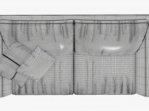 Sofa two seat 3D Model