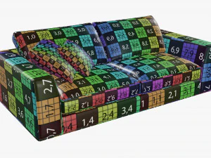 Sofa two seat 3D Model