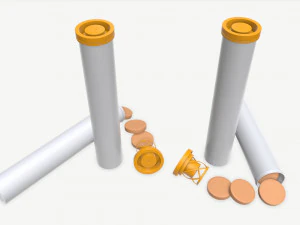 Vitamin tube 3D Model