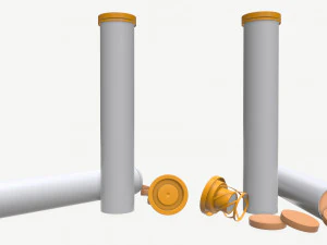Vitamin tube 3D Model