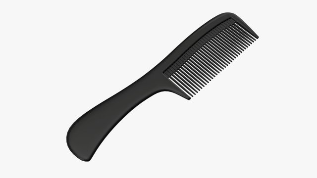 Wide tooth hair comb 3D Модель .c4d .max .obj .3ds .fbx .stl .blend 
