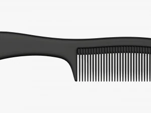 Wide tooth hair comb 3D Model