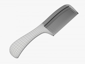 Wide tooth hair comb 3D Модель