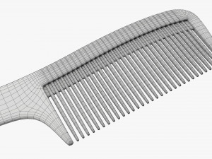Wide tooth hair comb 3D Модель