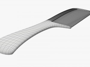 Wide tooth hair comb 3D Модель
