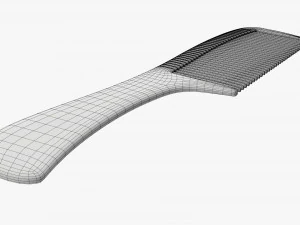 Wide tooth hair comb 3D Model