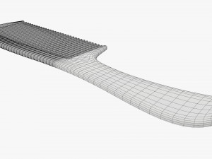 Wide tooth hair comb 3D Модель