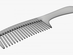 Wide tooth hair comb 2 Modelo 3D