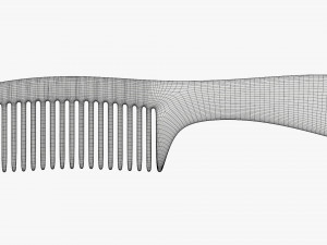 Wide tooth hair comb 2 Modelo 3D