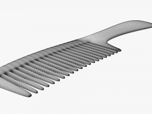 Wide tooth hair comb 2 Modelo 3D