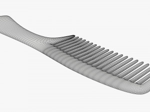 Wide tooth hair comb 2 Modelo 3D