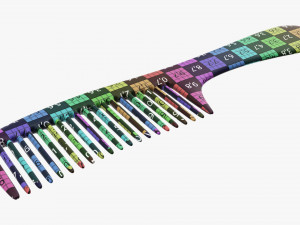 Wide tooth hair comb 2 Modelo 3D