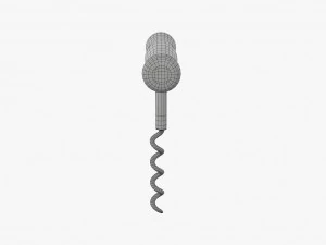 Wine bottle corkscrew 3D Model