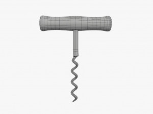 Wine bottle corkscrew 3D 모델