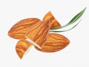 Almond nuts 02 Modelo 3D