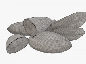 Almond nuts 02 Modelo 3D