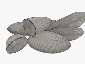 Almond nuts 02 3D Model