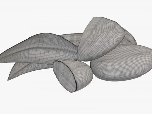 Almond nuts 02 3D Model