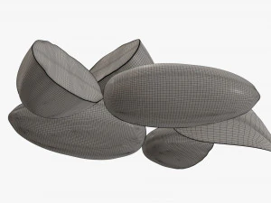 Almond nuts 02 3D Model