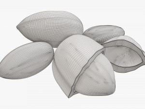 Almond nuts 03 Modello 3D