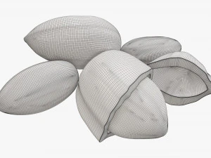 Almond nuts 03 3D Model