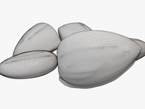 Almond nuts 03 Modello 3D
