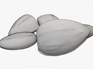 Almond nuts 03 3D Model