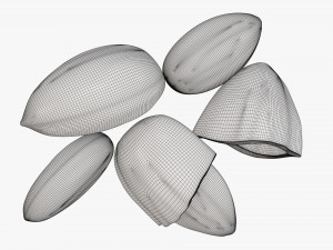 Almond nuts 03 Modello 3D