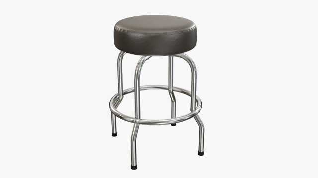 Bar stool 01 3D Model .c4d .max .obj .3ds .fbx .stl .blend 