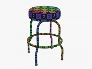 Bar stool 01 3D Model
