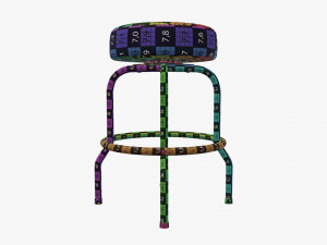 Bar stool 01 3D Model