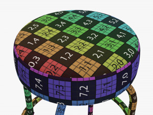 Bar stool 01 3D Model