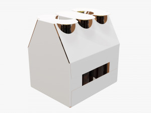 Bottle carrier box Modelo 3D