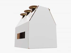 Bottle carrier box 3D Model