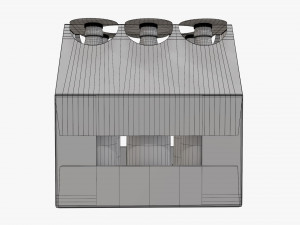 Bottle carrier box Modelo 3D