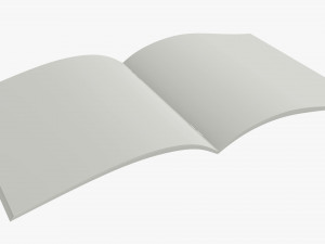 Brochure guide book 02 open Modello 3D