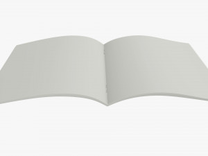 Brochure guide book 02 open Modello 3D