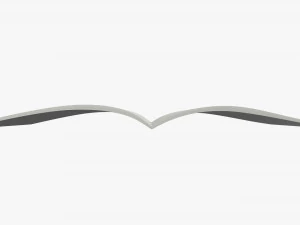 Brochure guide book 02 open 3D Model